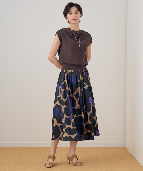 ANAYI」 フレアスカート 38 ブラック レディース ANAYI（アナイ
