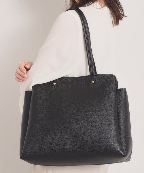 ITS'DEMO（イッツデモ） トートバッグ 「楽もち」軽量PU三層A4トート
