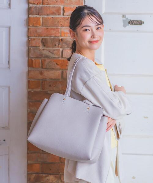 ITS'DEMO（イッツデモ） トートバッグ 「楽もち」軽量PU三層A4トート