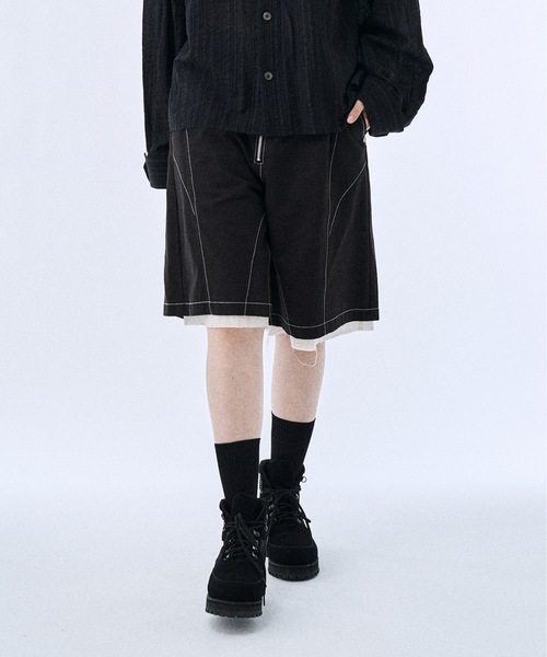 PHILTHEORY パンツ Layered shorts pants / レイヤードショーツパンツ
