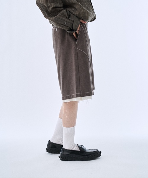 PHILTHEORY パンツ Layered shorts pants / レイヤードショーツパンツ