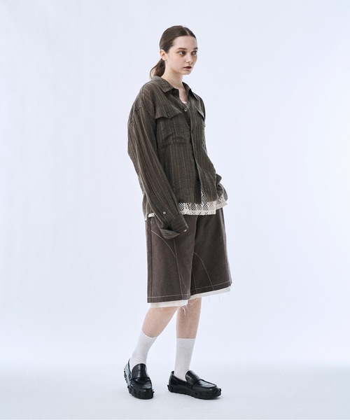 DESCENDANT CLIFF LAYERED SHORTS レイヤーパンツ PHILTHEORY パンツ Layered shorts pants / レイヤードショーツパンツ