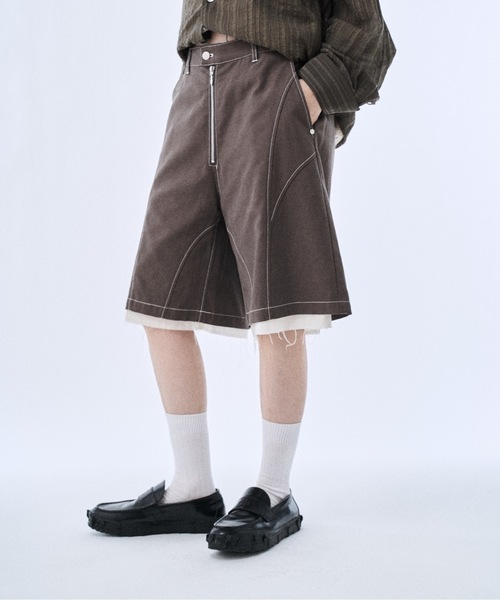 PHILTHEORY パンツ Layered shorts pants / レイヤードショーツパンツ