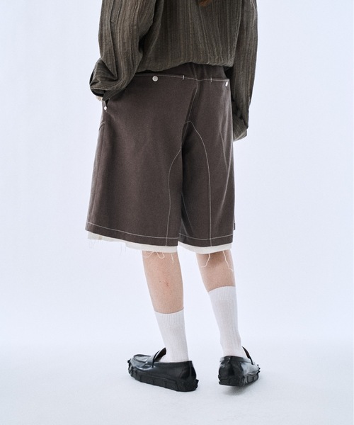 PHILTHEORY パンツ Layered shorts pants / レイヤードショーツパンツ