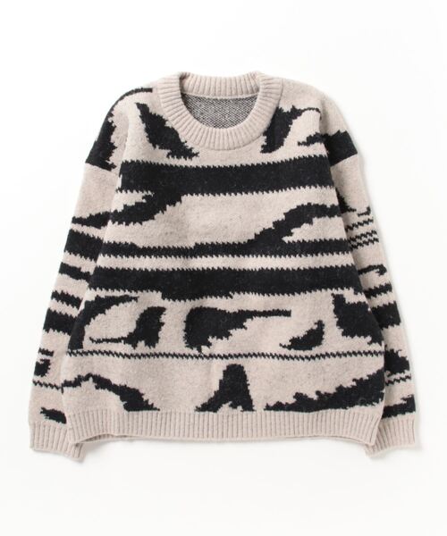 「SHAGGIE」 長袖ニット FREE ブラック レディース_画像2