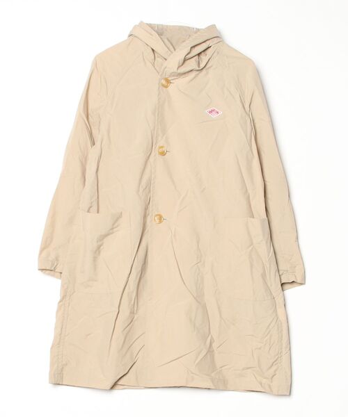 美品 DANTON フード付きベージュコート 36 美品】DANTON フード 
