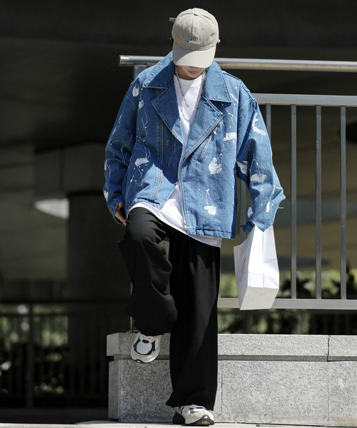 「neos」 デニムジャケット X-LARGE ブルー メンズ_画像8