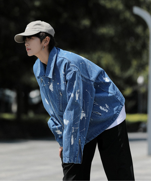 「neos」 デニムジャケット X-LARGE ブルー メンズ_画像9