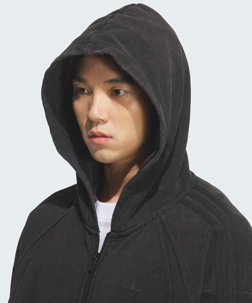 極美品 アディダス TG FZ ダブルジップ パーカー ブラック L相当 26年 adidas（アディダス）の「adidas/アディダス TG FZ ダブルジップ