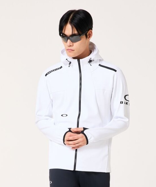 ともさん専用　OAKLEY スタートプルオーバージャケット M ホワイト OAKLEY（オークリー） ジャージ ENHANCE 3RDG SYNCHRONISM JKT 9.0