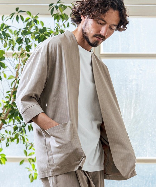 【美品】 Magine セットアップ　ノーカラー ジャケット Magine（マージン） ジャケット ノーカラージャケット メンズ