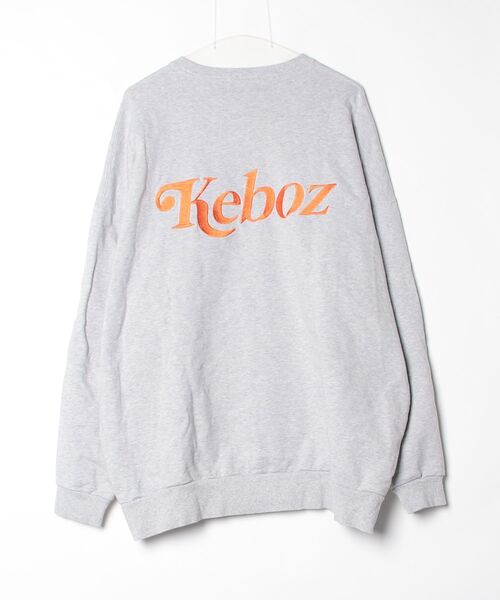 「KEBOZ」 ワンポイントスウェットカットソー X-LARGE グレー メンズ_画像2