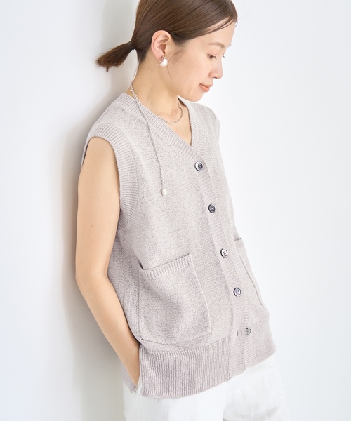 IENA（イエナ） ニットベスト - ホワイト レディース : ZOZOTOWN Yahoo