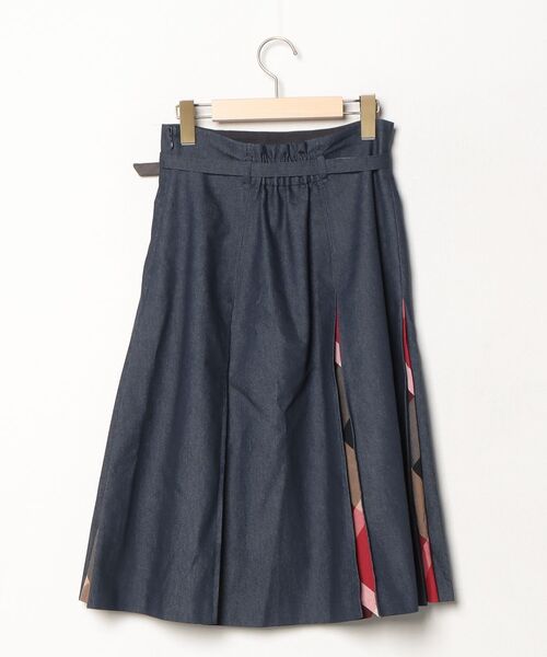 「BLUE LABEL CRESTBRIDGE」 スカート 38 ネイビー レディースの画像