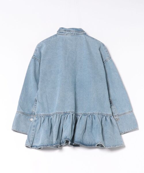 Myu（ミュー） ブラウス シャツ FRILL OVER DENIM SHIRT レディース 