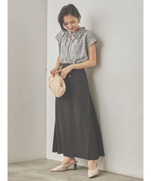 「COTORICA」 ロングスカート MEDIUM ブラック レディース_画像4