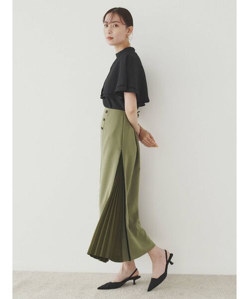「COTORICA」 ロングスカート MEDIUM ブラック レディース_画像5