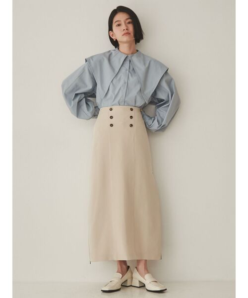 「COTORICA」 ロングスカート MEDIUM ブラック レディース_画像7
