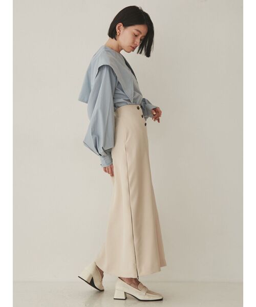 「COTORICA」 ロングスカート MEDIUM ブラック レディース_画像9