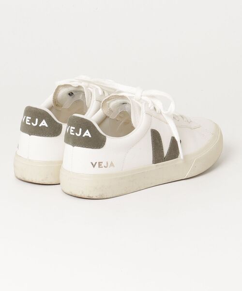 「VEJA」 ローカットスニーカー 36 ホワイト×カーキブラウン レディースの画像