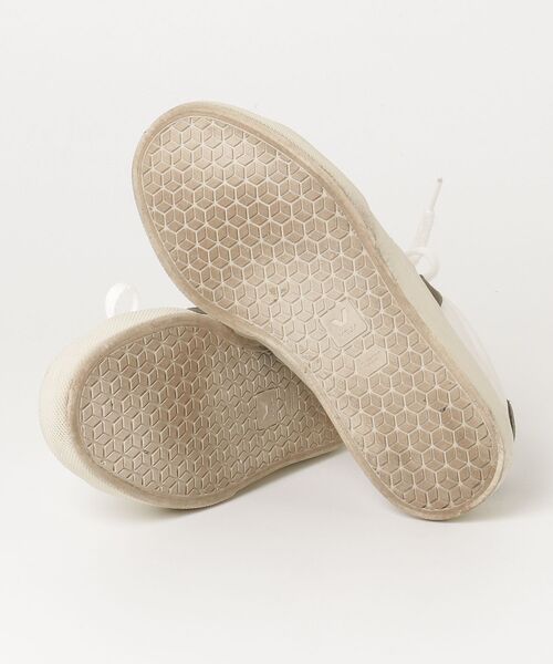 「VEJA」 ローカットスニーカー 36 ホワイト×カーキブラウン レディースの画像