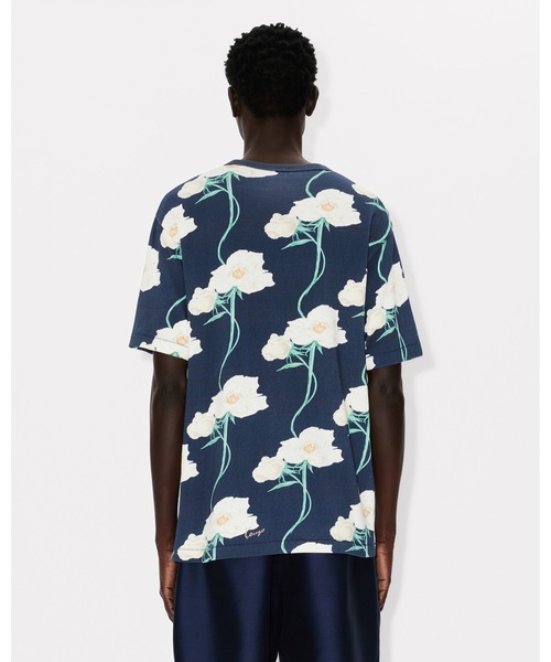 【オーバサイズ】KENZO 象プリントケンゾー　エレファント Tシャツ　青 KENZO（ケンゾー） tシャツ 'KENZO Archive Rose' Tシャツ イン