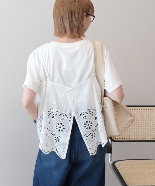 大人気完売品✨アメリ レースビスチェ キャミ アイボリー 25SS AMERICAN HOLIC（アメリカンホリック） ベスト ジレ レースビスチェ