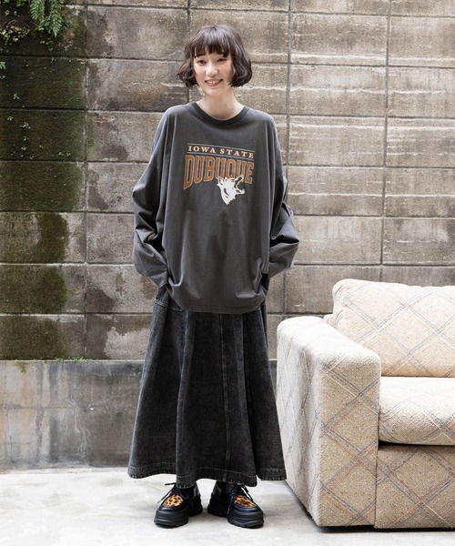 「niko and...」 ロングスカート MEDIUM ライトブルー レディース_画像7