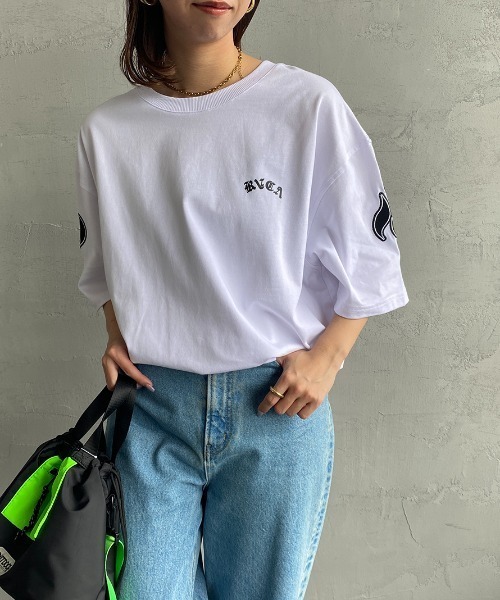 「RVCA」 半袖Tシャツ L ブラック レディース_画像2