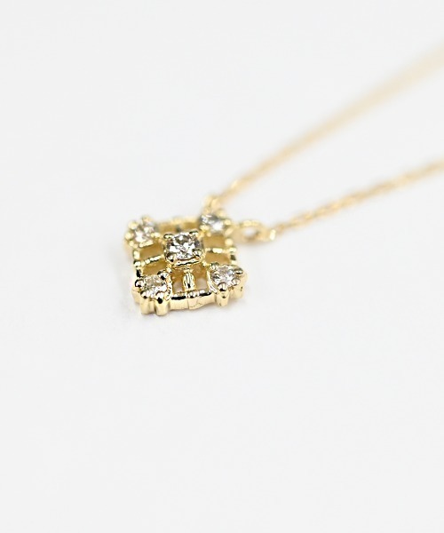 ネックレス K10YG ダイヤモンドPetite Lumiereネックレス レディース メンズの画像