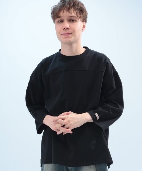 「Goodwear」 7分袖Tシャツ M ブラック メンズ_画像9