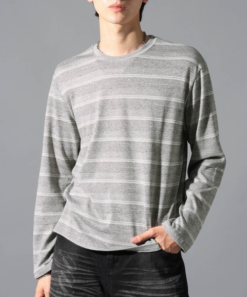 LAND MUSEUM tシャツ LAND MUSEUM／マルチボーダーロンT メンズ 