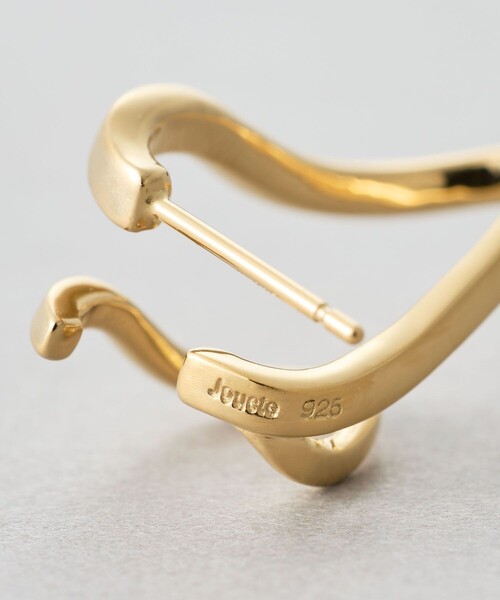 Jouete（ジュエッテ） ピアス 「ダブルピアス」 ウェーブ レディース
