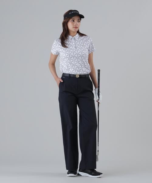 【50％オフ】定価 3.1万円 St Andrews ドビーストレッチパンツ St ANDREWS パンツ 「ストレッチ」ドビーストライプパンツ (WOMENS