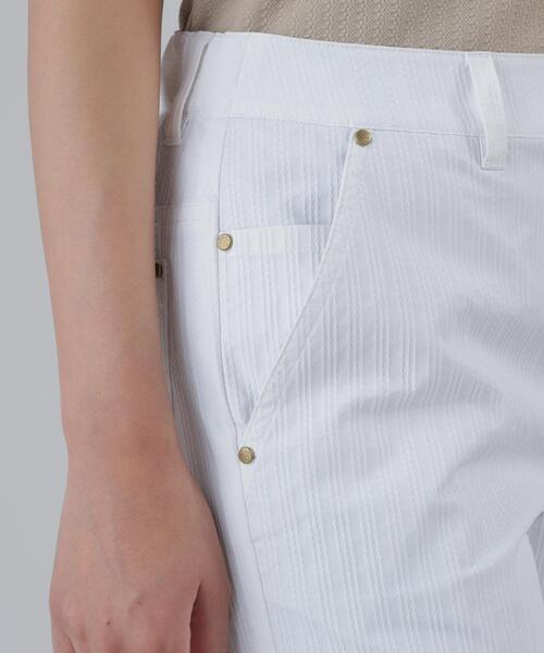 St ANDREWS パンツ 「ストレッチ」ドビーストライプパンツ (WOMENS