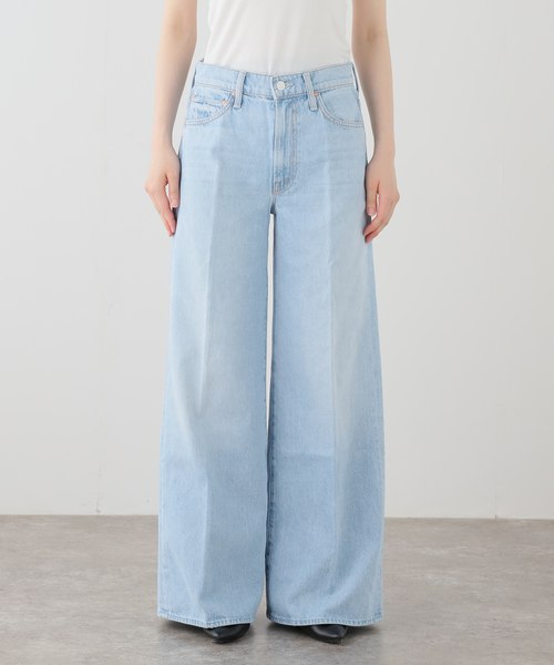 ワイドパンツ ジーンズ デニム デニムパンツ 「MOTHER/マザー」The Ditcher Roller Zip Skimp レディースの画像