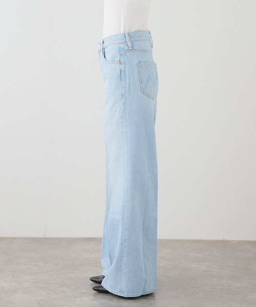 ワイドパンツ ジーンズ デニム デニムパンツ 「MOTHER/マザー」The Ditcher Roller Zip Skimp レディースの画像