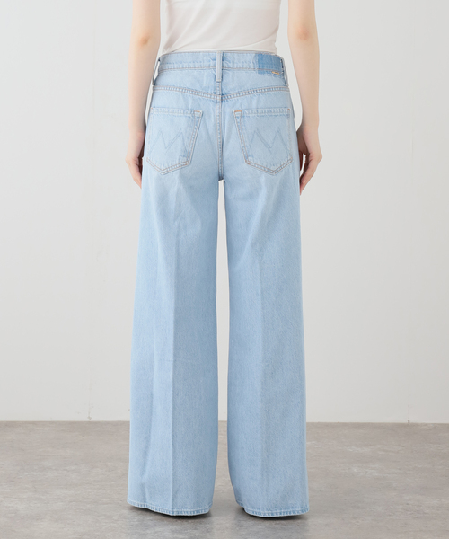 ワイドパンツ ジーンズ デニム デニムパンツ 「MOTHER/マザー」The Ditcher Roller Zip Skimp レディースの画像