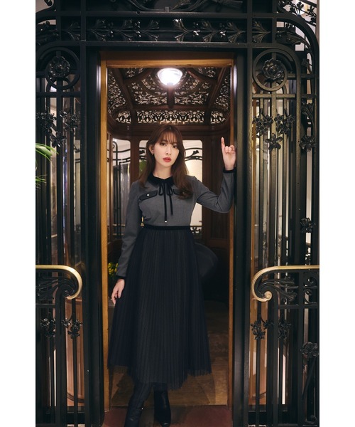 Her lip to 長袖ワンピース M グレー レディース : ZOZOTOWN Yahoo!店
