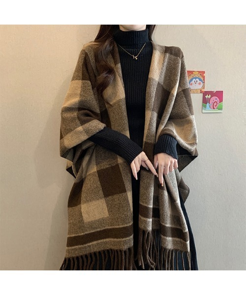 witch ポンチョ ストール風コート ポンチョ ストール レディース