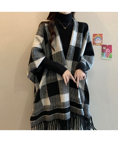 witch ポンチョ ストール風コート ポンチョ ストール レディース