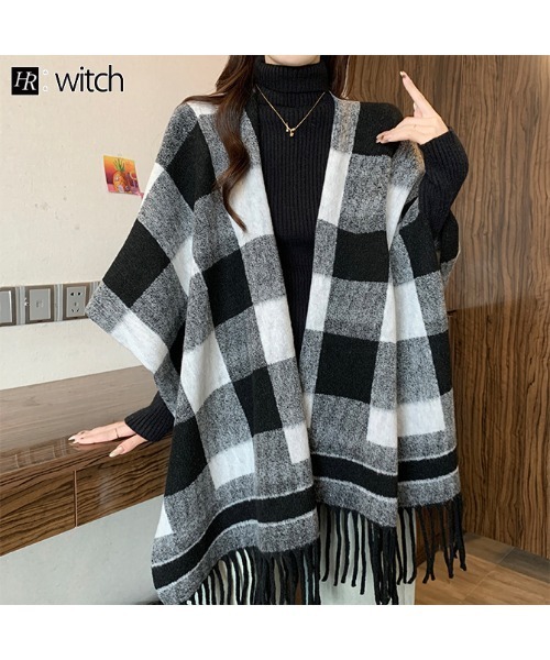 witch ポンチョ ストール風コート ポンチョ ストール レディース