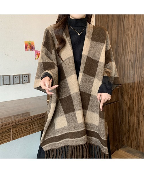 witch ポンチョ ストール風コート ポンチョ ストール レディース