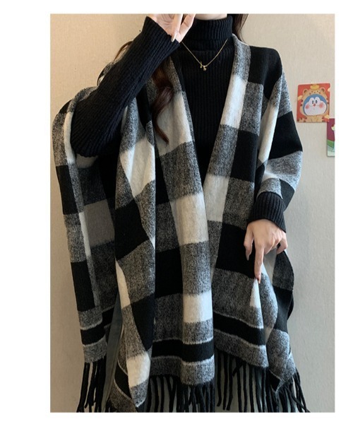 witch ポンチョ ストール風コート ポンチョ ストール レディース