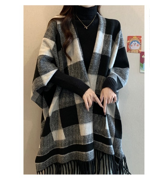 witch ポンチョ ストール風コート ポンチョ ストール レディース