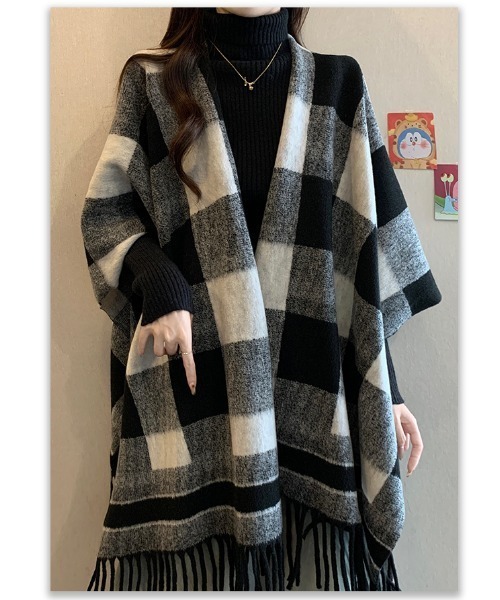 witch ポンチョ ストール風コート ポンチョ ストール レディース