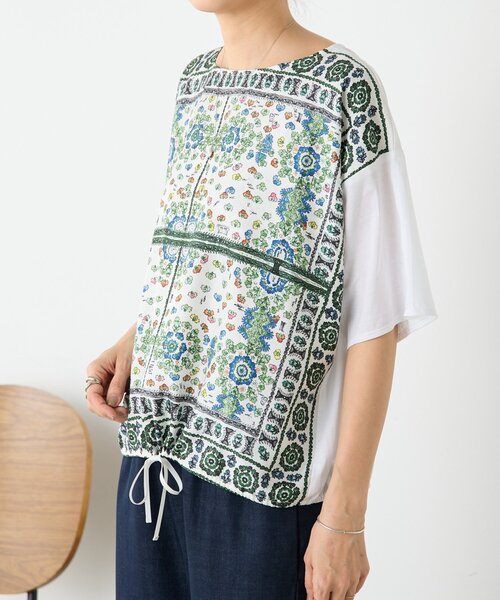 BEARDSLEY（ビアズリー） tシャツ PARK柄スクエアTee レディース