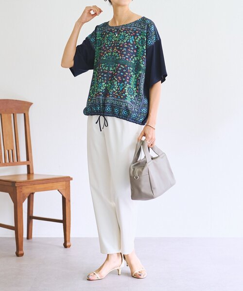 BEARDSLEY（ビアズリー） tシャツ PARK柄スクエアTee レディース