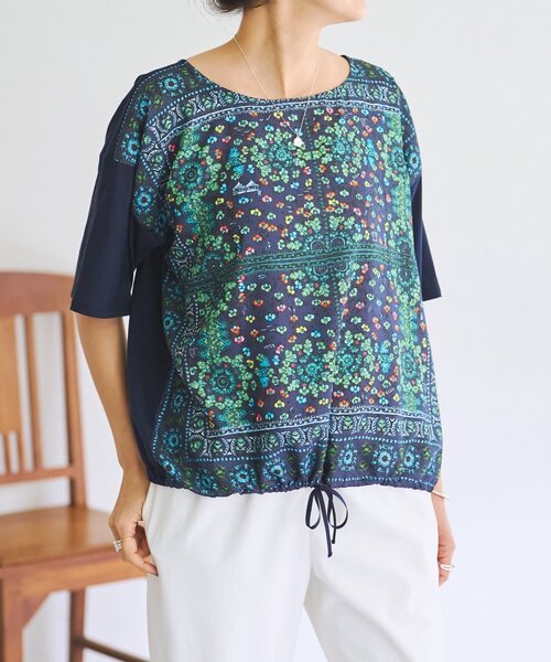 BEARDSLEY（ビアズリー） tシャツ PARK柄スクエアTee レディース