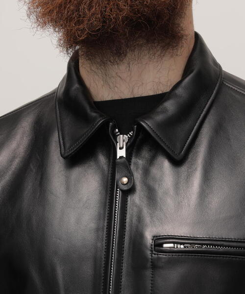 Schott N.Y.C（ショット） 「Schott」 レザーブルゾン L ブラック